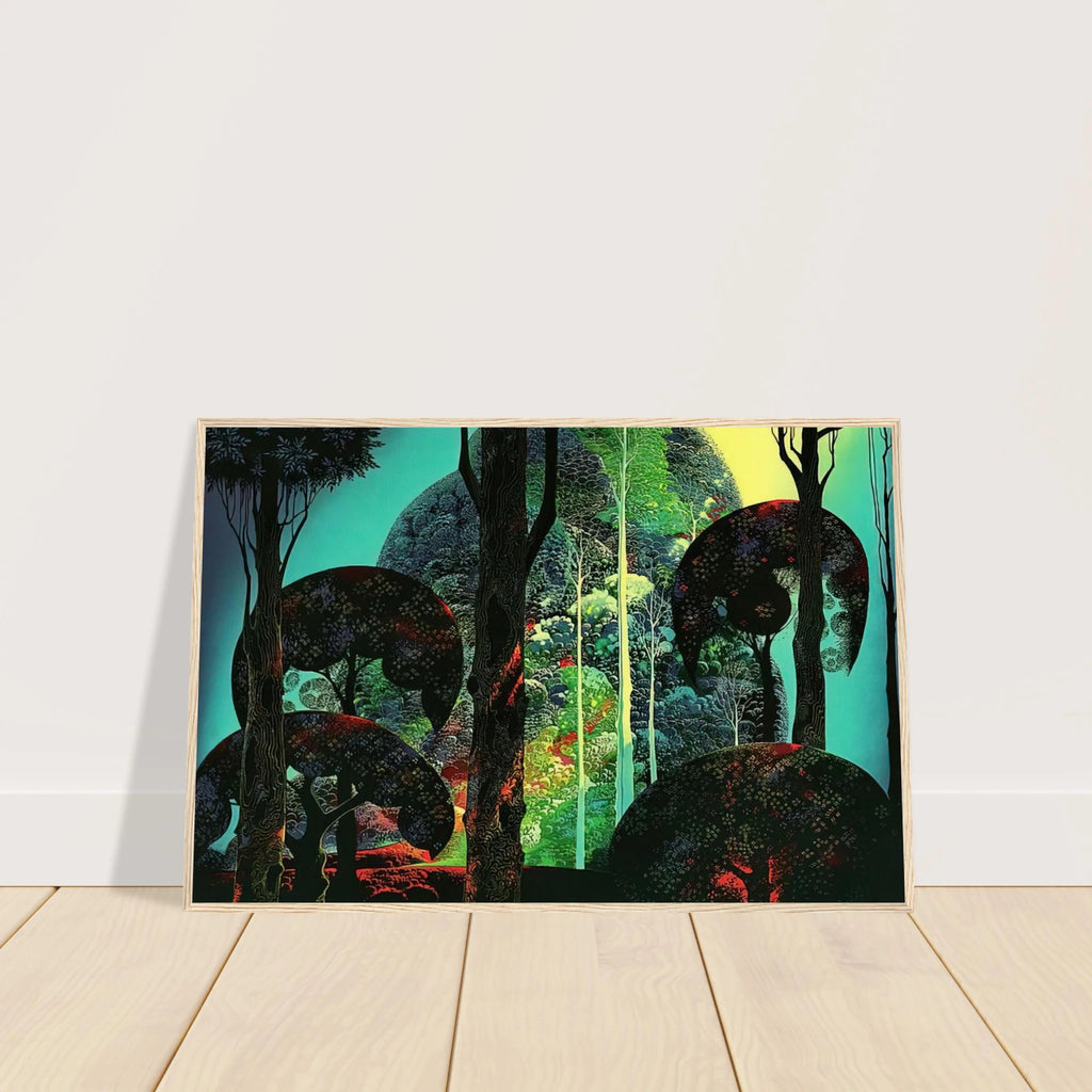 Fired by Sun Framed Poster | Eyvind Earle Framed Prints Wall Art | Eyvind Earle Prints