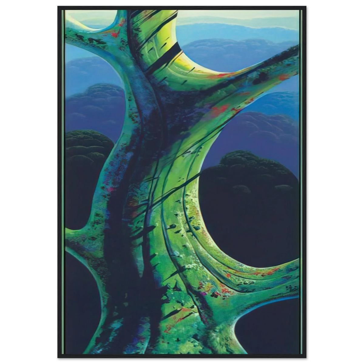 Sky Reach Framed Poster | Eyvind Earle Framed Prints Wall Art | Eyvind Earle Prints