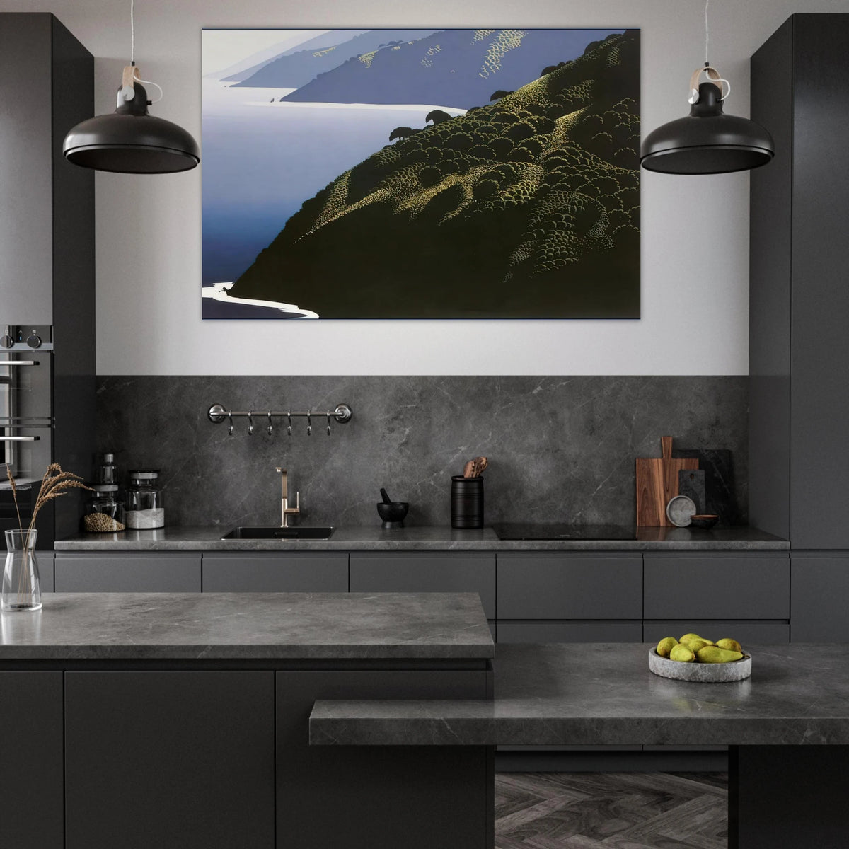 Big Sur Calm Poster | Eyvind Earle Poster | Eyvind Earle Prints