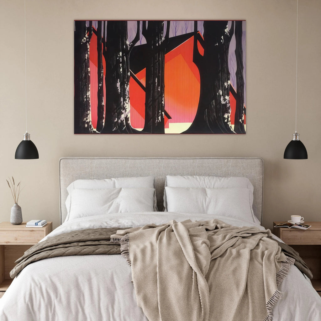 Winter Barnyard Poster | Eyvind Earle Poster | Eyvind Earle Prints
