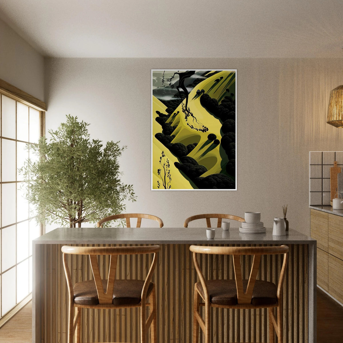 High Country Valley Framed Poster | Eyvind Earle Framed Prints Wall Art | Eyvind Earle Prints
