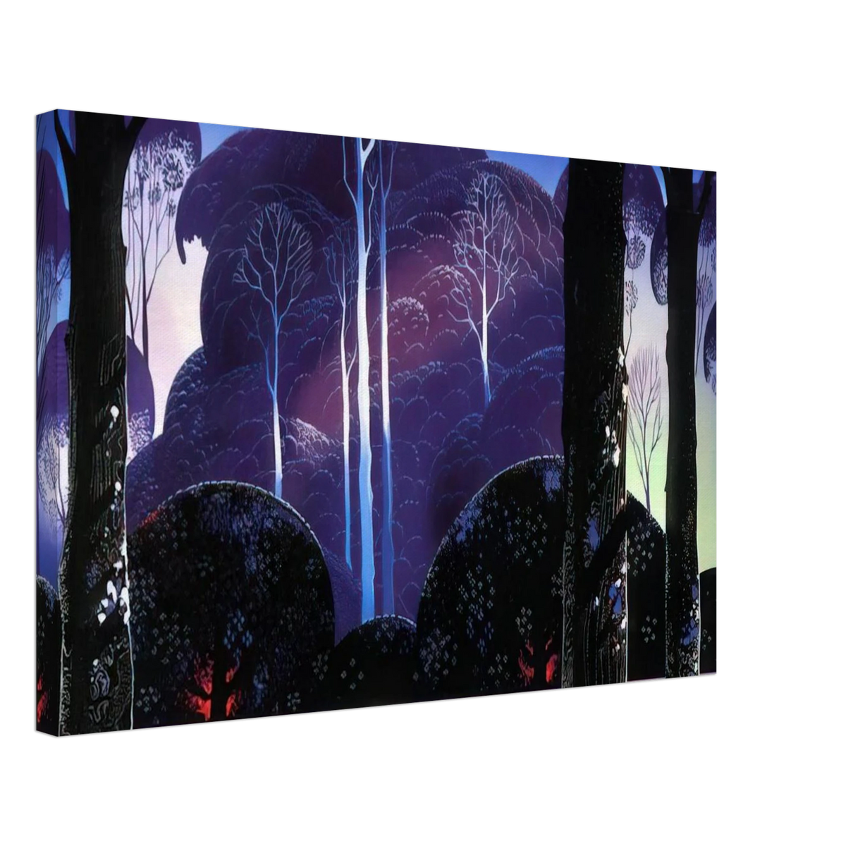 Purple Sunrise Canvas | Eyvind Earle Canvas | Eyvind Earle Prints