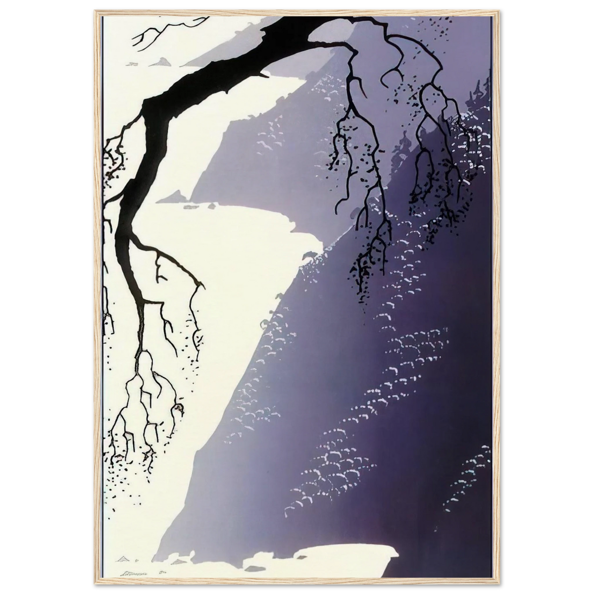 Gray Mist Framed Poster | Eyvind Earle Framed Prints Wall Art | Eyvind Earle Prints