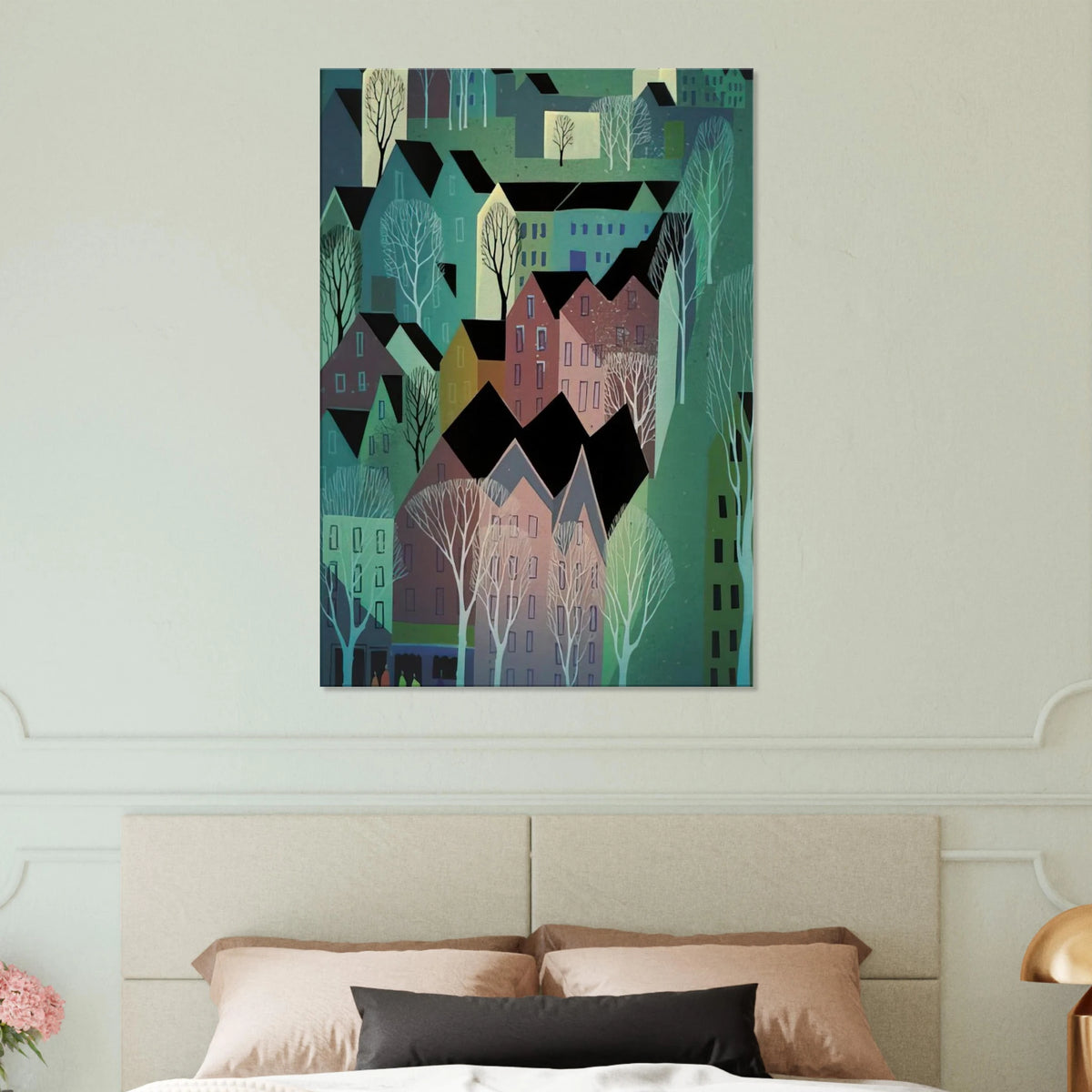 Village Canvas | Eyvind Earle Canvas | Eyvind Earle Prints