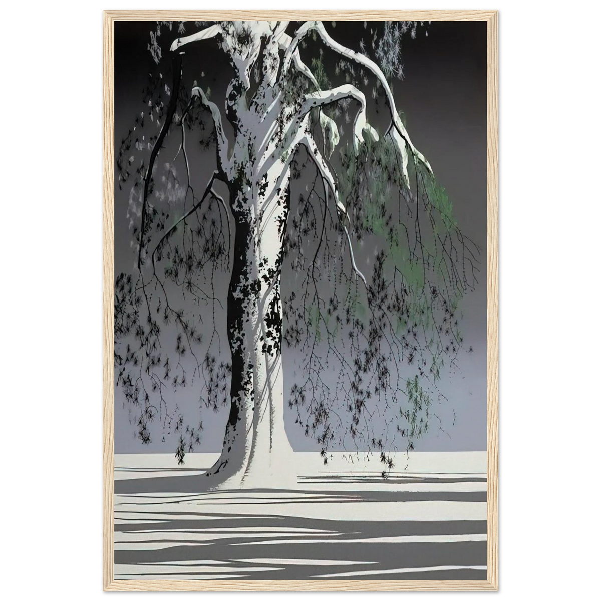 Fir Tree In Snow Framed Poster | Eyvind Earle Framed Prints Wall Art | Eyvind Earle Prints