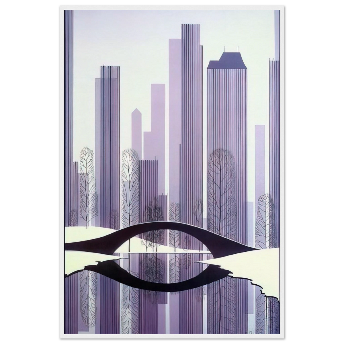 Central Park Framed Poster | Eyvind Earle Framed Prints Wall Art | Eyvind Earle Prints