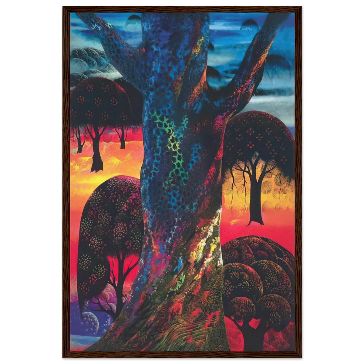 Fire Magic Framed Poster | Eyvind Earle Framed Prints Wall Art | Eyvind Earle Prints