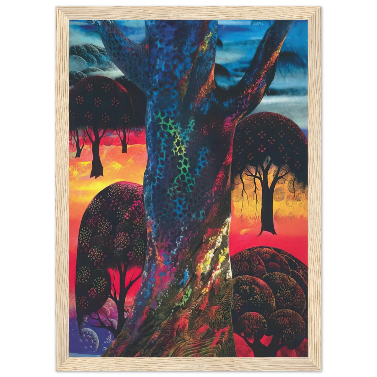 Fire Magic Framed Poster | Eyvind Earle Framed Prints Wall Art | Eyvind Earle Prints