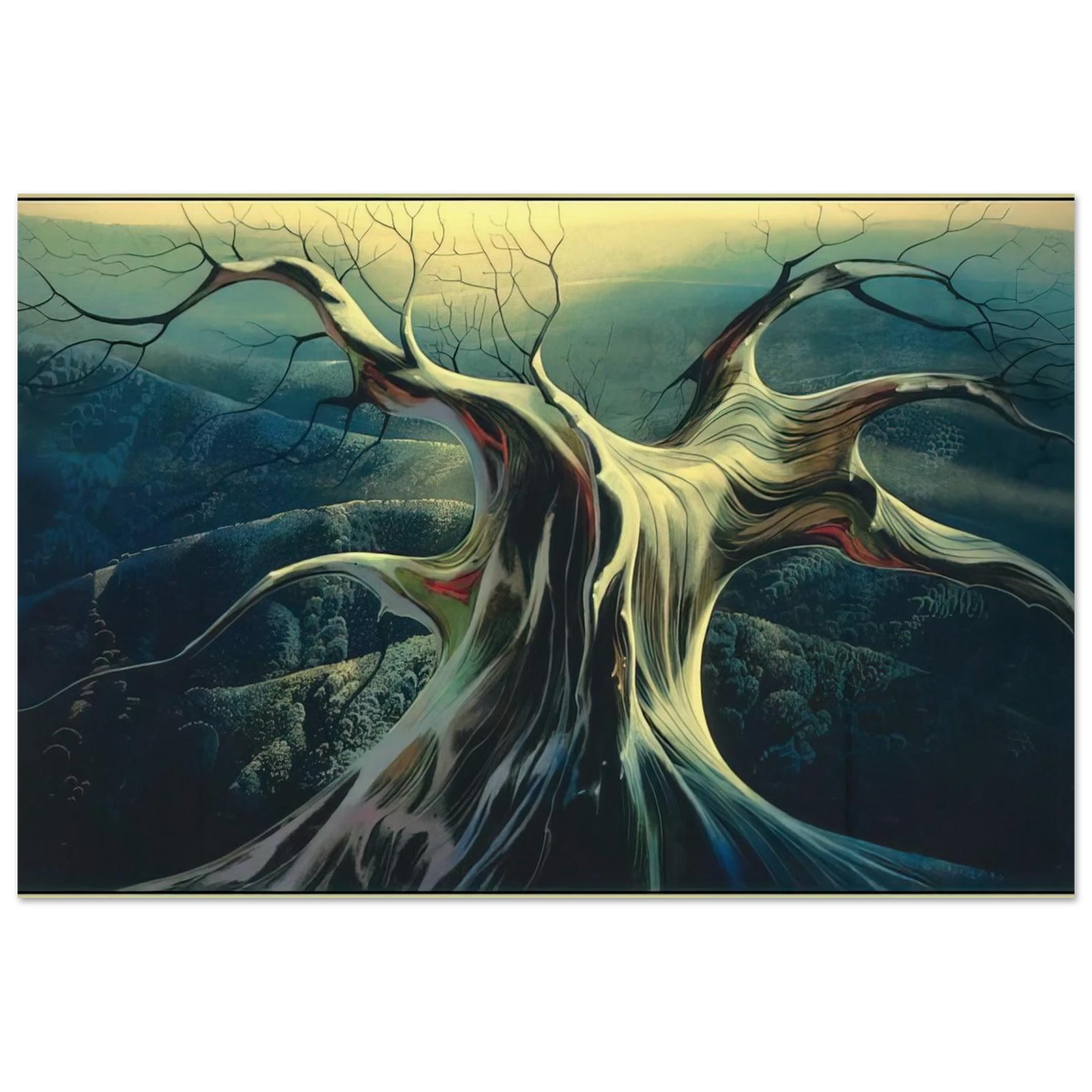 Moonlit Tree Trunk Poster | Eyvind Earle Poster | Eyvind Earle Prints