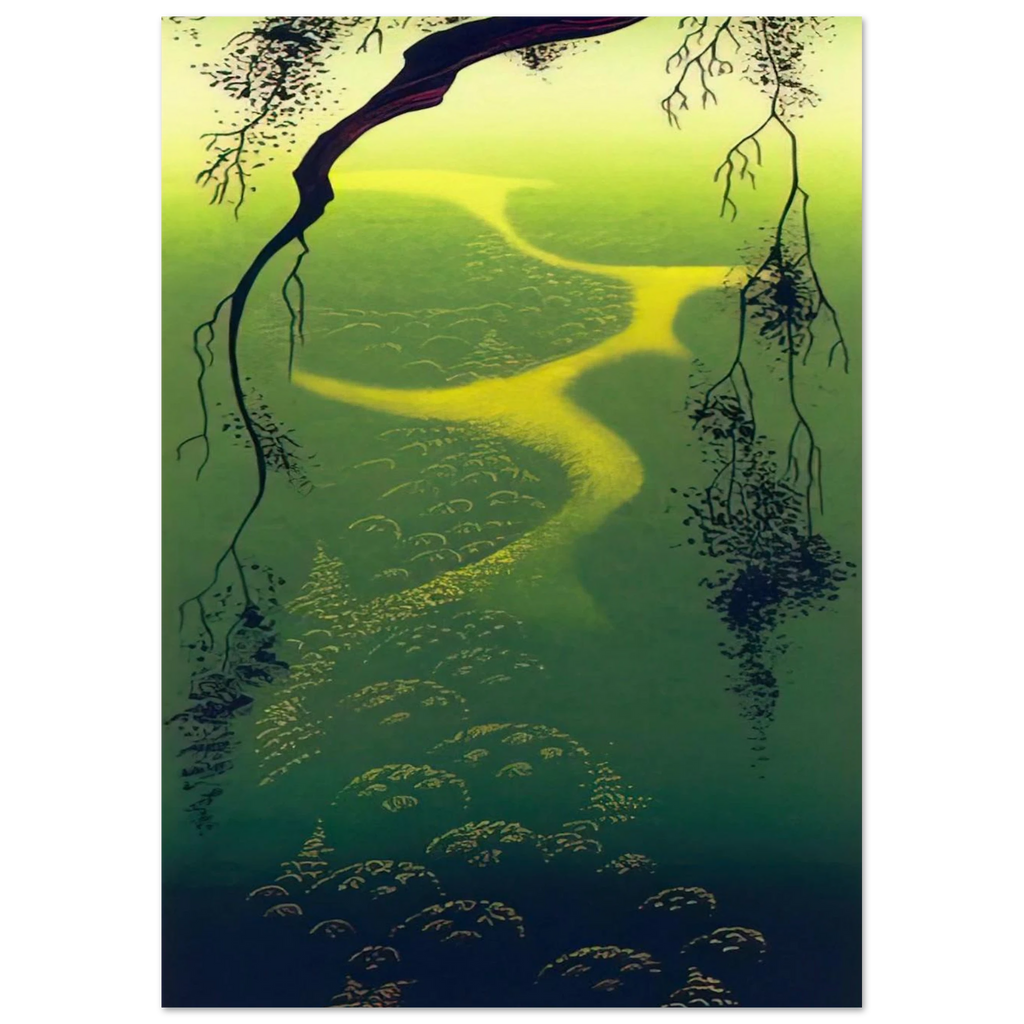 Green Mist Poster | Eyvind Earle Poster | Eyvind Earle Prints