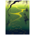 Green Mist Poster | Eyvind Earle Poster | Eyvind Earle Prints