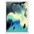 Ocean Splash Framed Poster | Eyvind Earle Framed Prints Wall Art | Eyvind Earle Prints