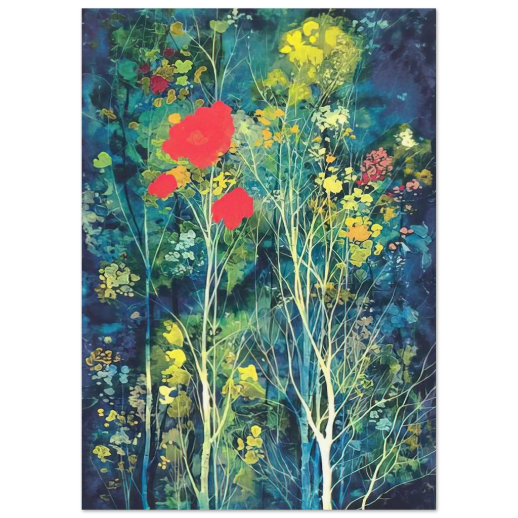 Poppies and Flowers Poster | Eyvind Earle Poster | Eyvind Earle Prints