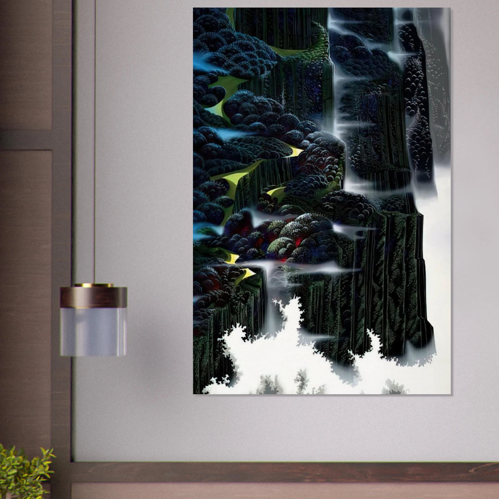 Sea Cliffs Rising Poster | Eyvind Earle Poster | Eyvind Earle Prints