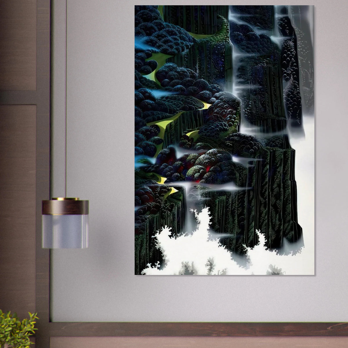 Sea Cliffs Rising Poster | Eyvind Earle Poster | Eyvind Earle Prints