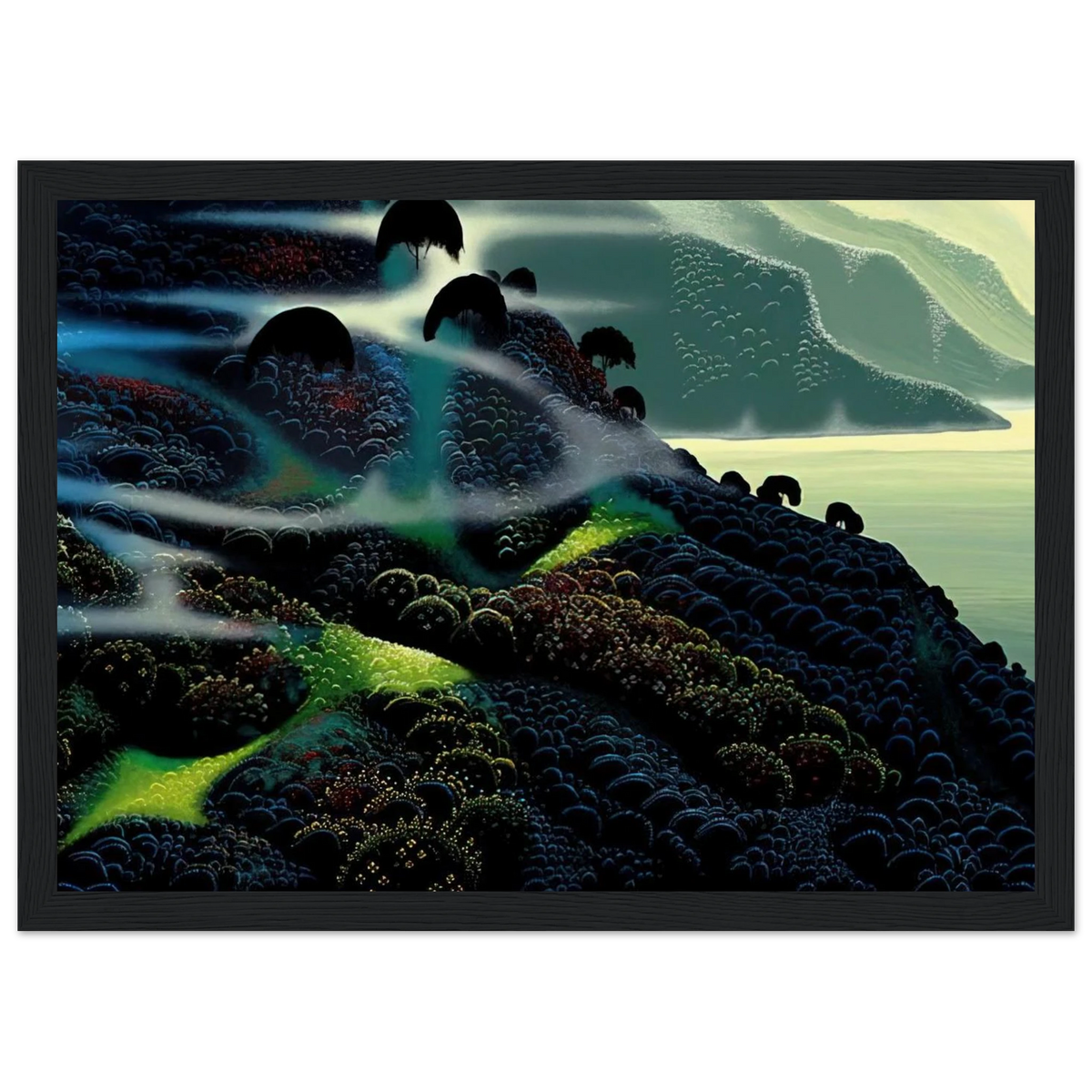 Ocean Paradise Framed Poster | Eyvind Earle Framed Prints Wall Art | Eyvind Earle Prints