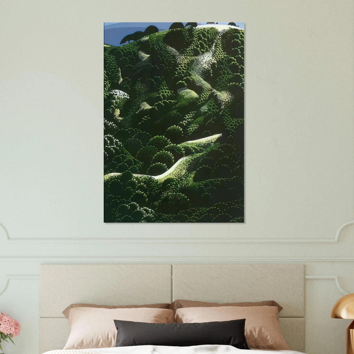 Santa Barbara Mountains Canvas | Eyvind Earle Canvas | Eyvind Earle Prints