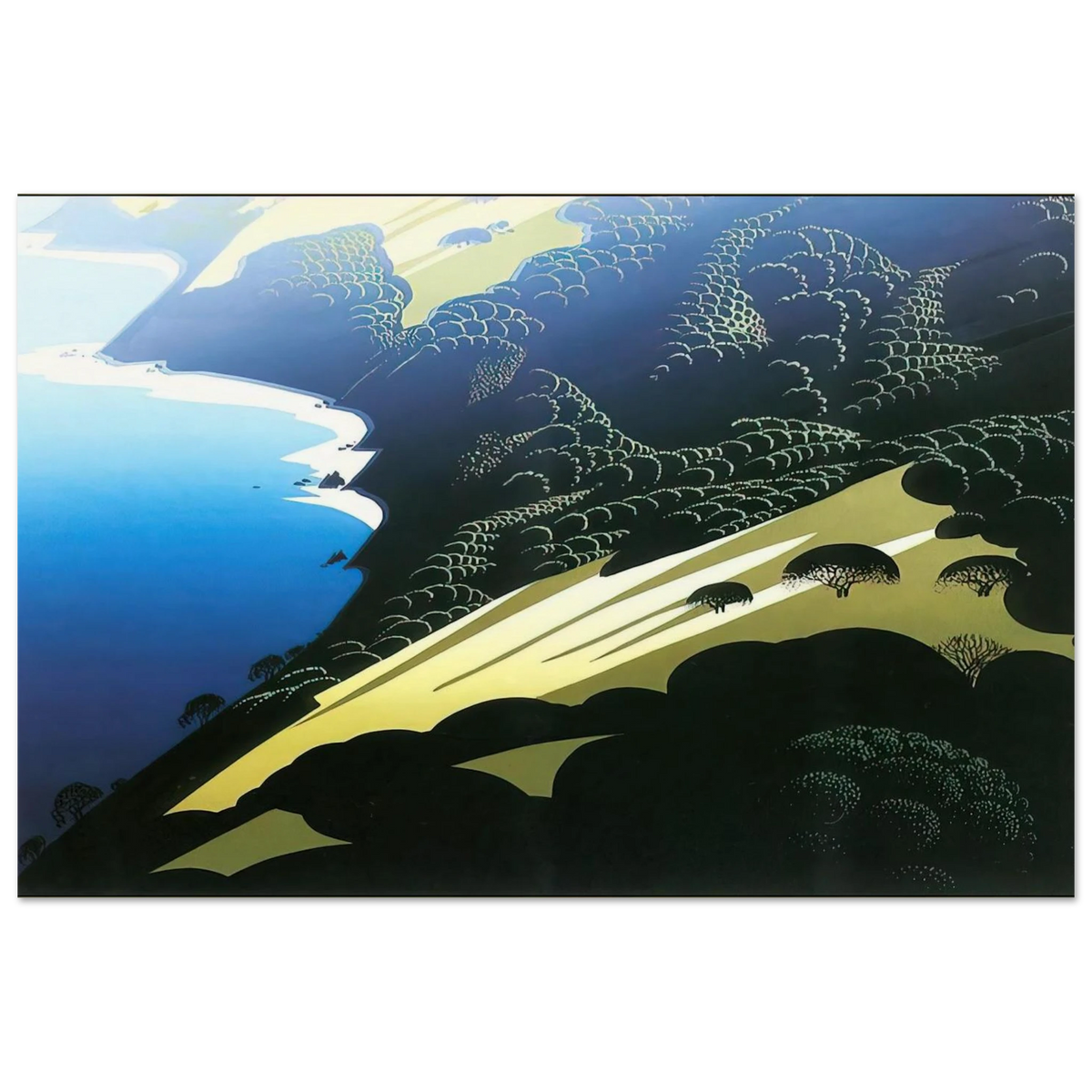 Seaside Pastures Poster | Eyvind Earle Poster | Eyvind Earle Prints