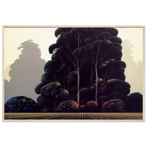Autumn Framed Poster | Eyvind Earle Framed Prints Wall Art | Eyvind Earle Prints