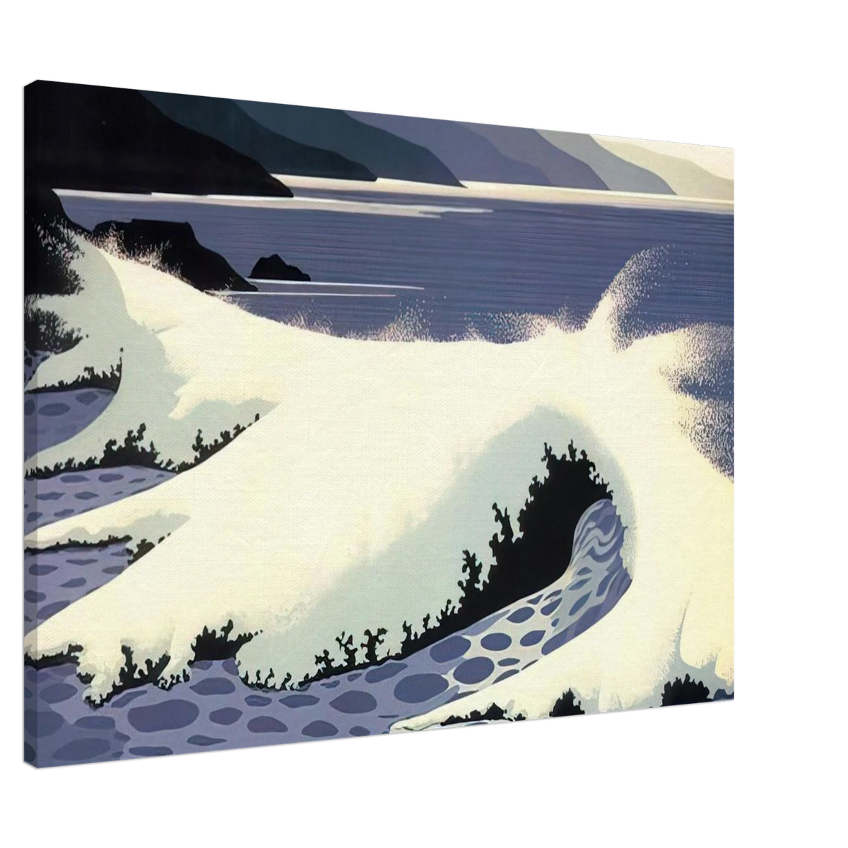 The White Wave Canvas | Eyvind Earle Canvas | Eyvind Earle Prints