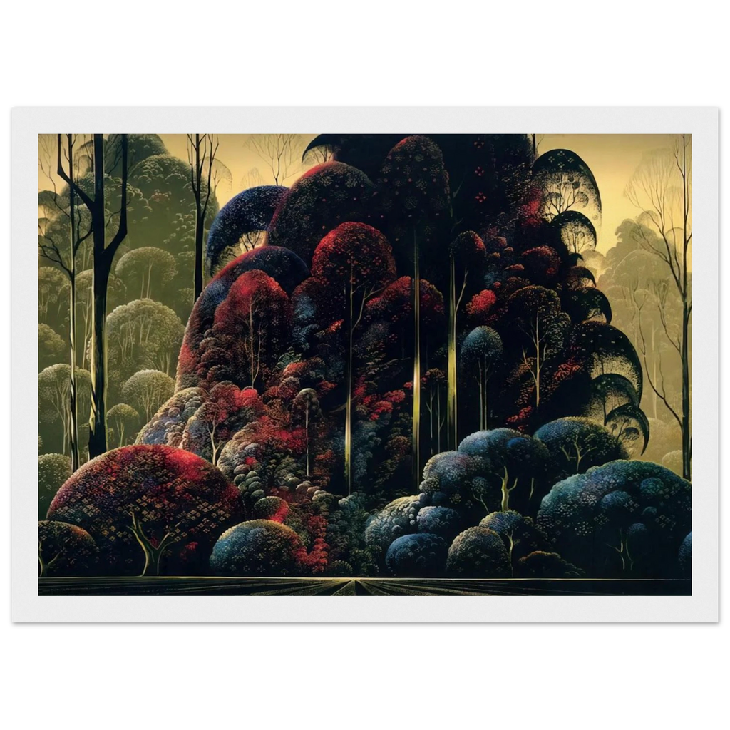Wind Breaks Framed Poster | Eyvind Earle Framed Prints Wall Art | Eyvind Earle Prints