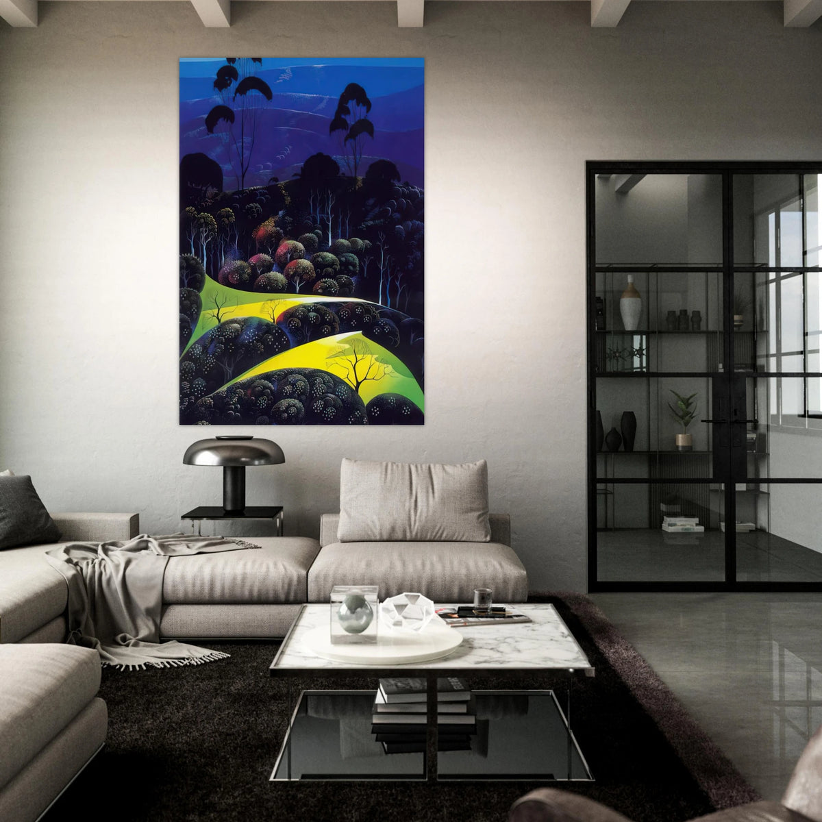 Inland from the Sea Poster | Eyvind Earle Poster | Eyvind Earle Prints