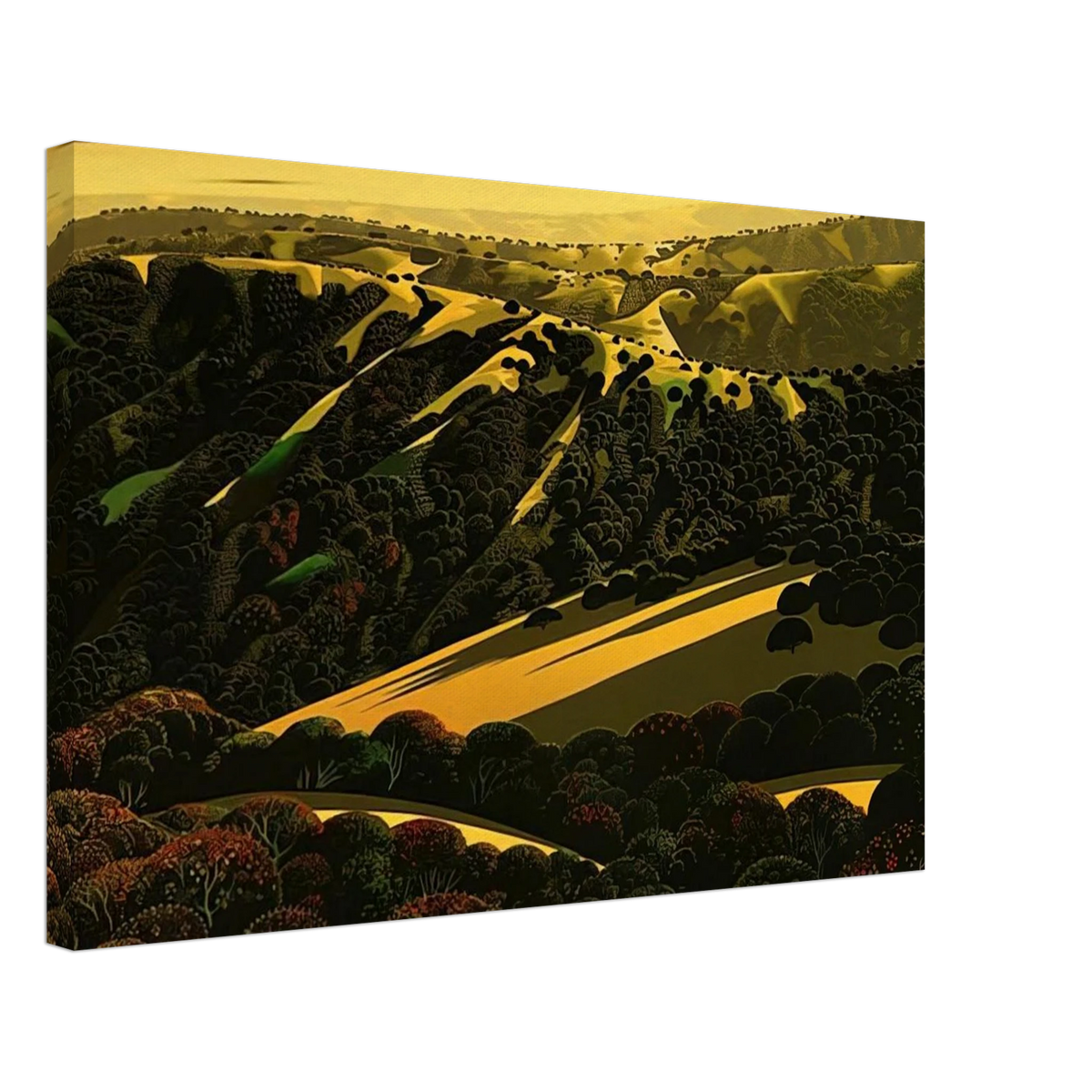 Santa Cruz Mountains Canvas | Eyvind Earle Canvas | Eyvind Earle Prints