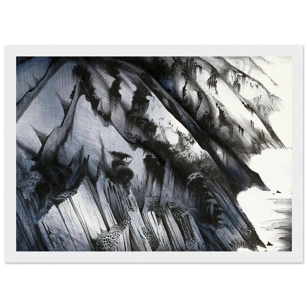 Cliffs of Darkness Framed Poster | Eyvind Earle Framed Prints Wall Art | Eyvind Earle Prints