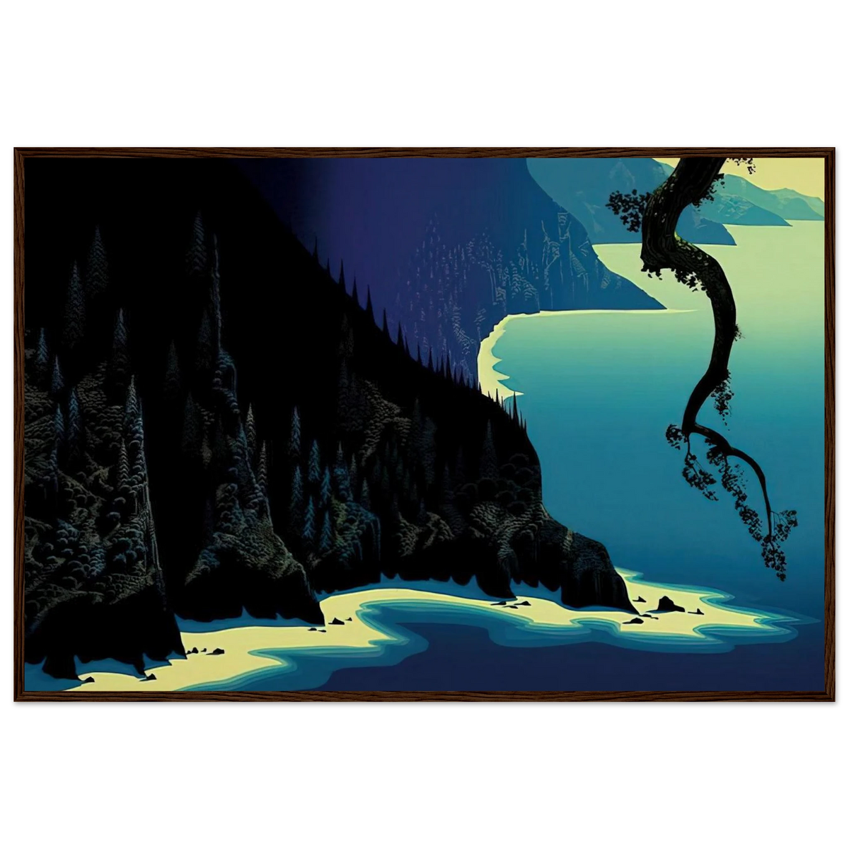 Big Sur Framed Poster | Eyvind Earle Framed Prints Wall Art | Eyvind Earle Prints
