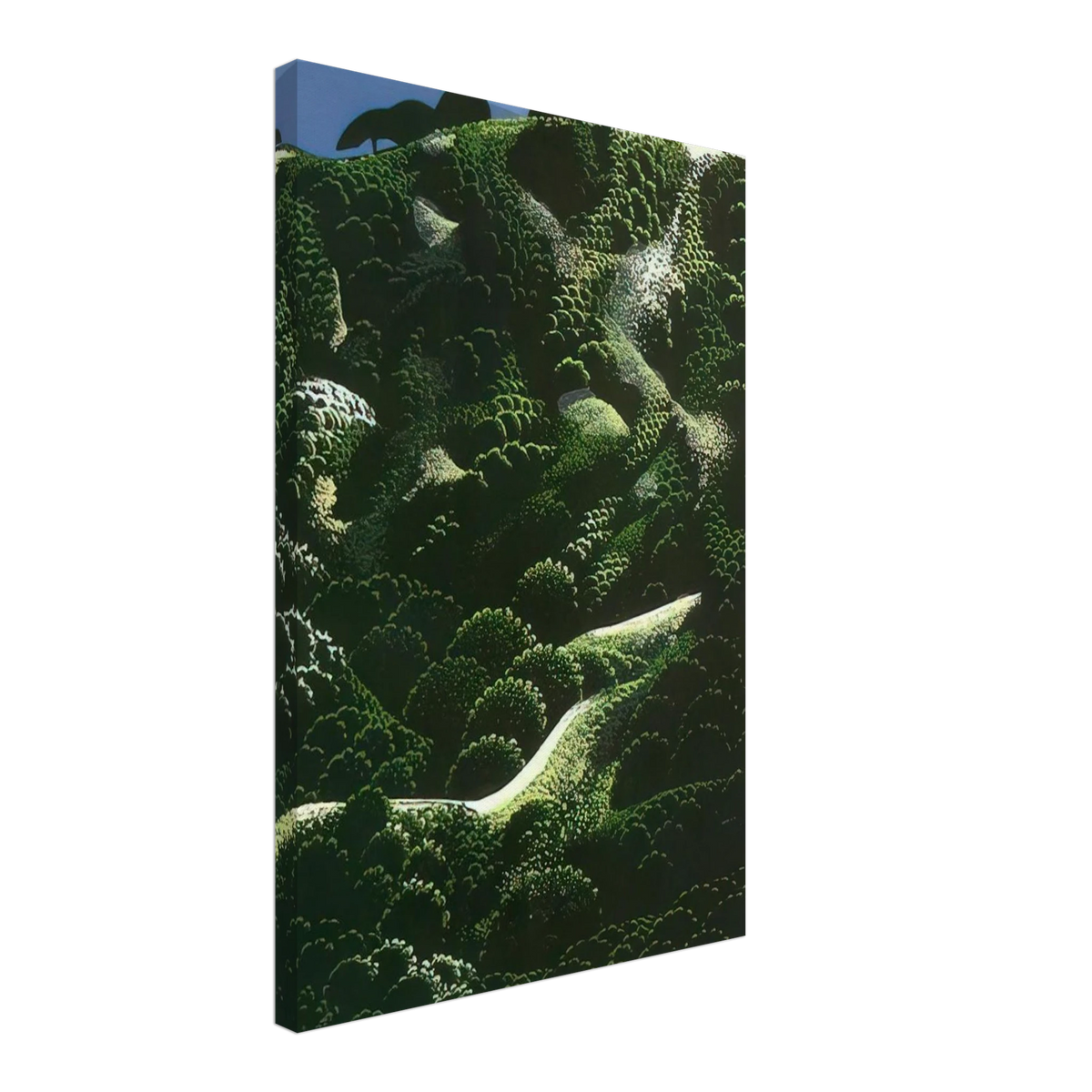 Santa Barbara Mountains Canvas | Eyvind Earle Canvas | Eyvind Earle Prints