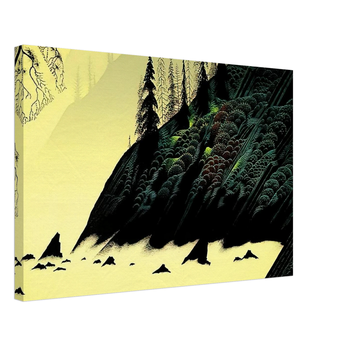 Spruce Redwood and Pine Canvas | Eyvind Earle Canvas | Eyvind Earle Prints