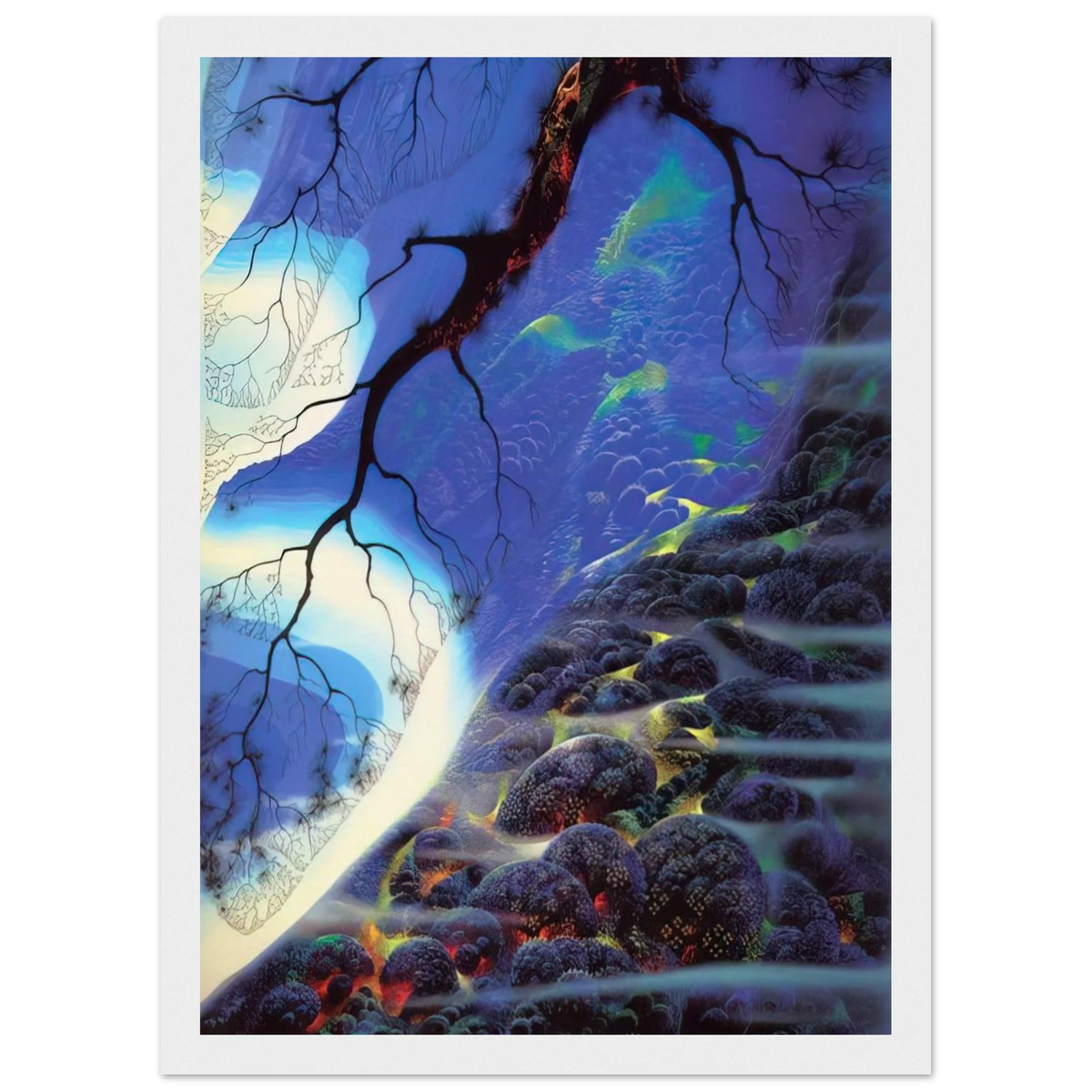 Mystical Big Sur Framed Poster | Eyvind Earle Framed Prints Wall Art | Eyvind Earle Prints
