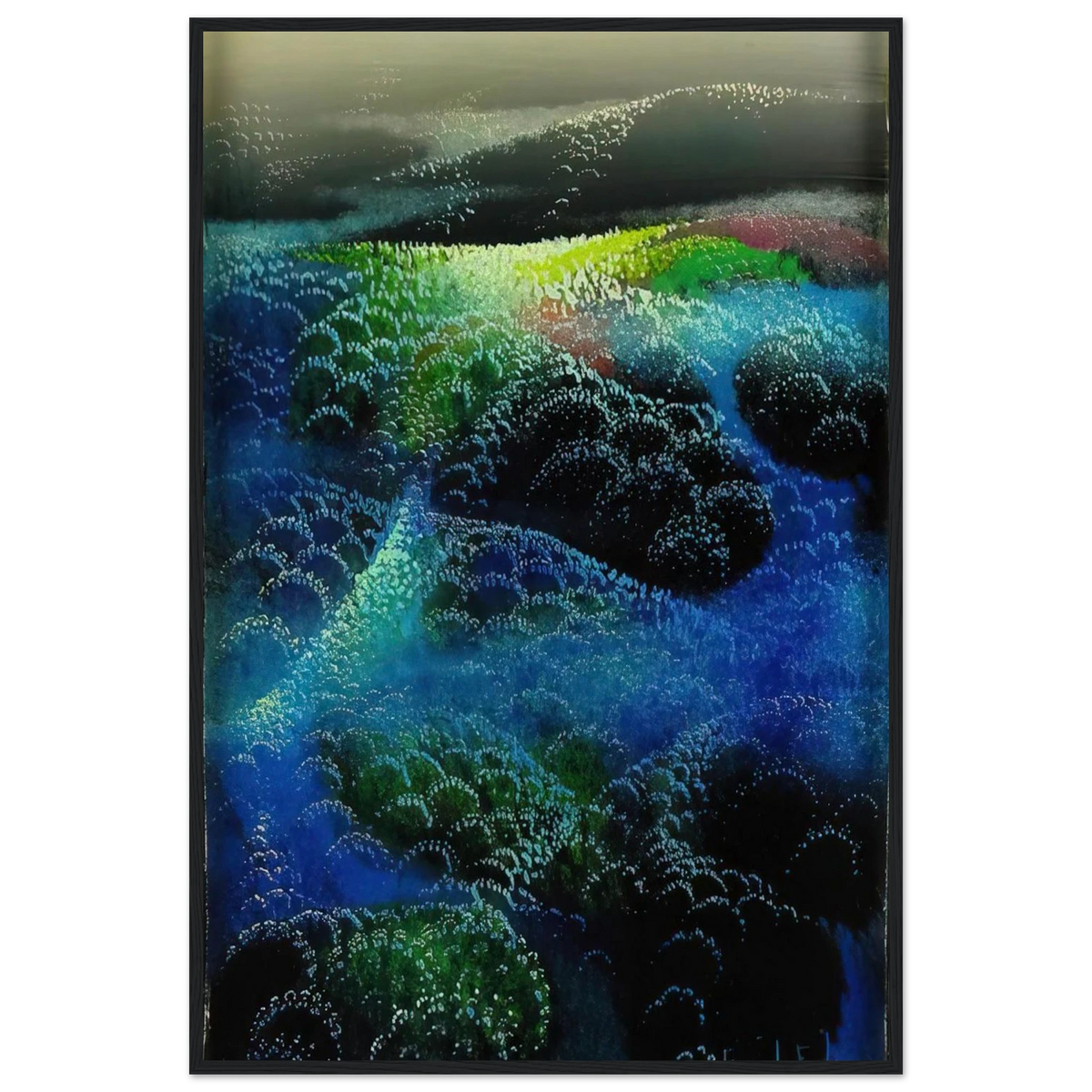 Fields Of Fog Framed Poster | Eyvind Earle Framed Prints Wall Art | Eyvind Earle Prints
