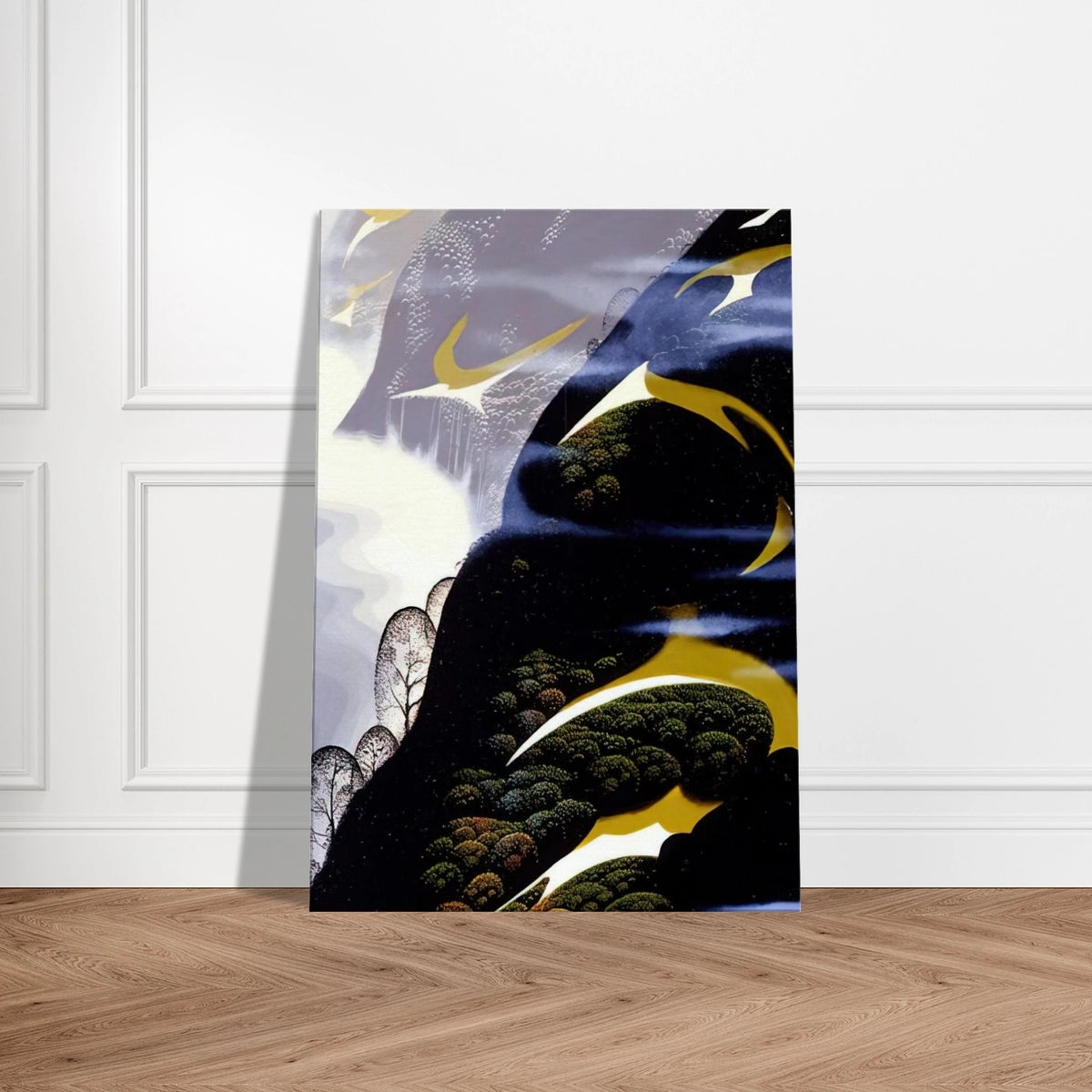 Copy of Sea mist and Pastures Canvas | Eyvind Earle Canvas | Eyvind Earle Prints