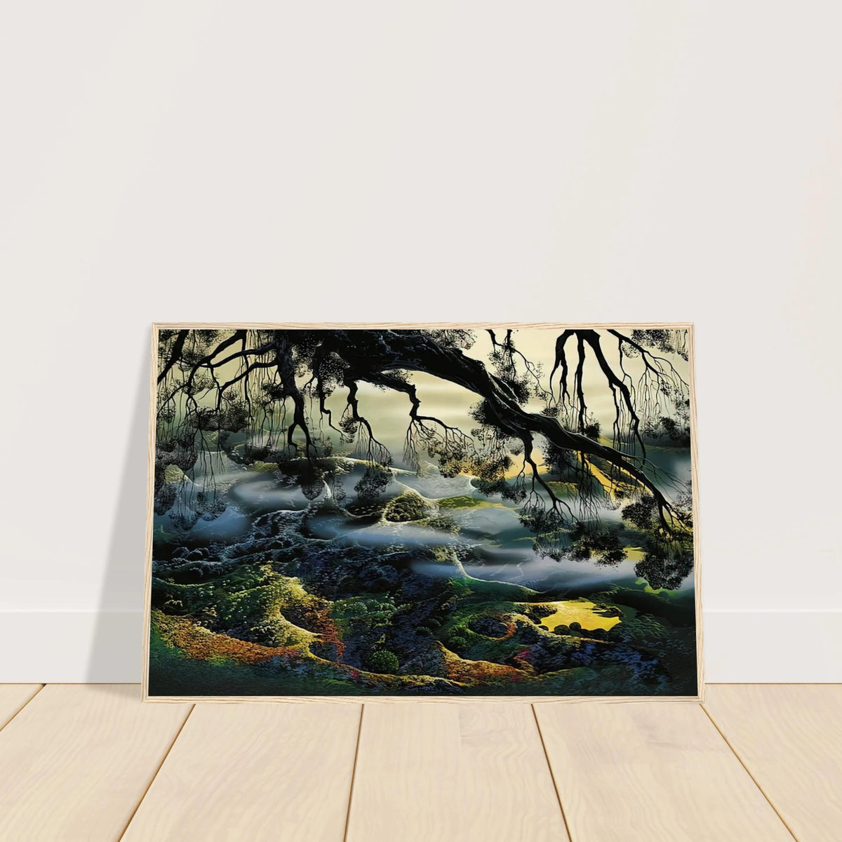 Fog Passes By Framed Poster | Eyvind Earle Framed Prints Wall Art | Eyvind Earle Prints