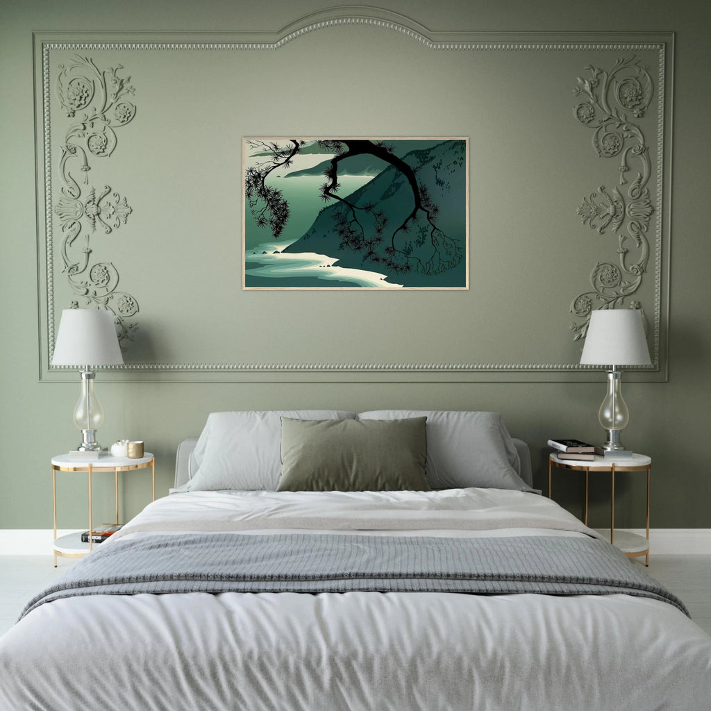 Quiet Evening Framed Poster | Eyvind Earle Framed Prints Wall Art | Eyvind Earle Prints