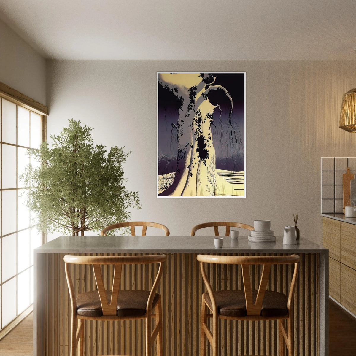 Black Oak Framed Poster | Eyvind Earle Framed Prints Wall Art | Eyvind Earle Prints