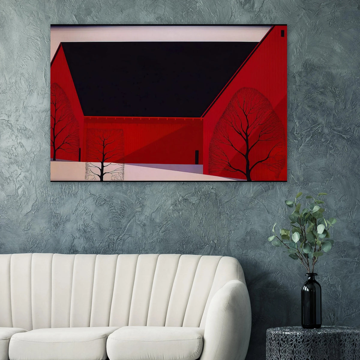 Western Barns Poster | Eyvind Earle Poster | Eyvind Earle Prints