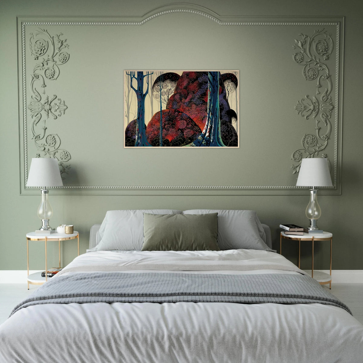 Jewel Forest Framed Poster | Eyvind Earle Framed Prints Wall Art | Eyvind Earle Prints