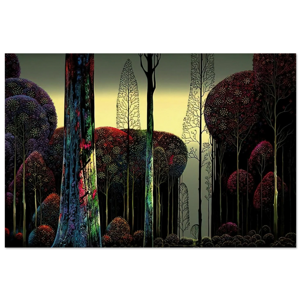 Gothic Forest Poster | Eyvind Earle Poster | Eyvind Earle Prints