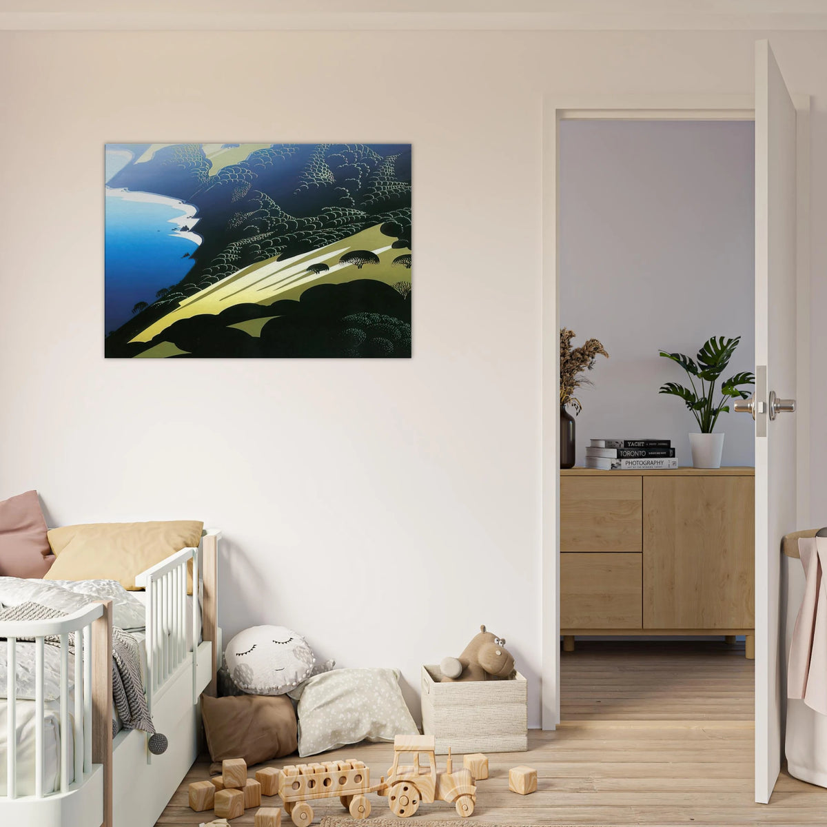 Seaside Pastures Canvas | Eyvind Earle Canvas | Eyvind Earle Prints