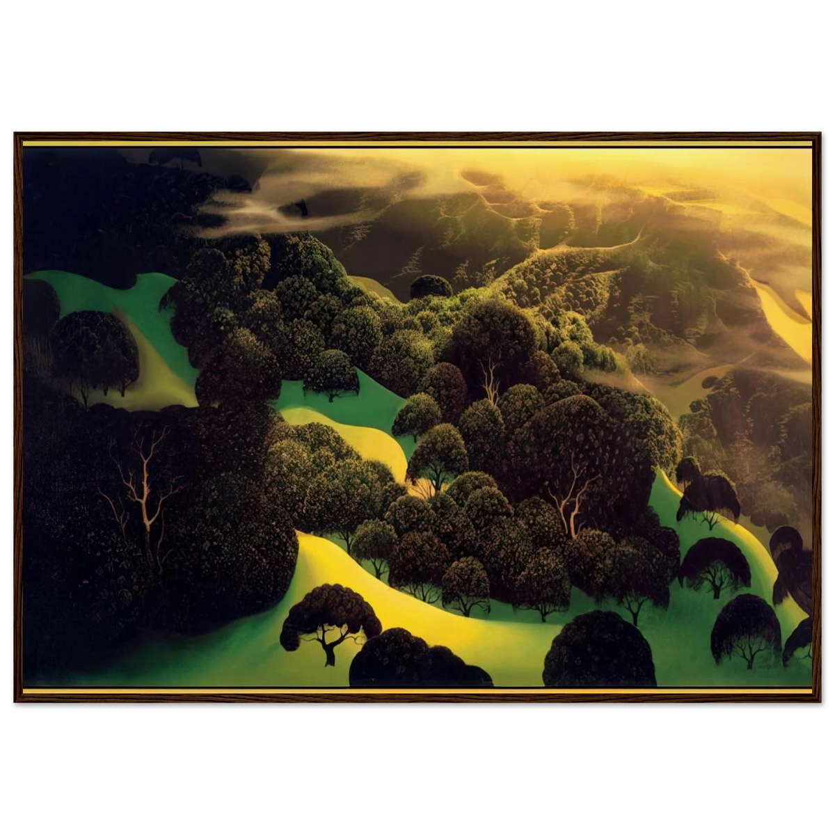 Deep Wilderness Framed Poster | Eyvind Earle Framed Prints Wall Art | Eyvind Earle Prints