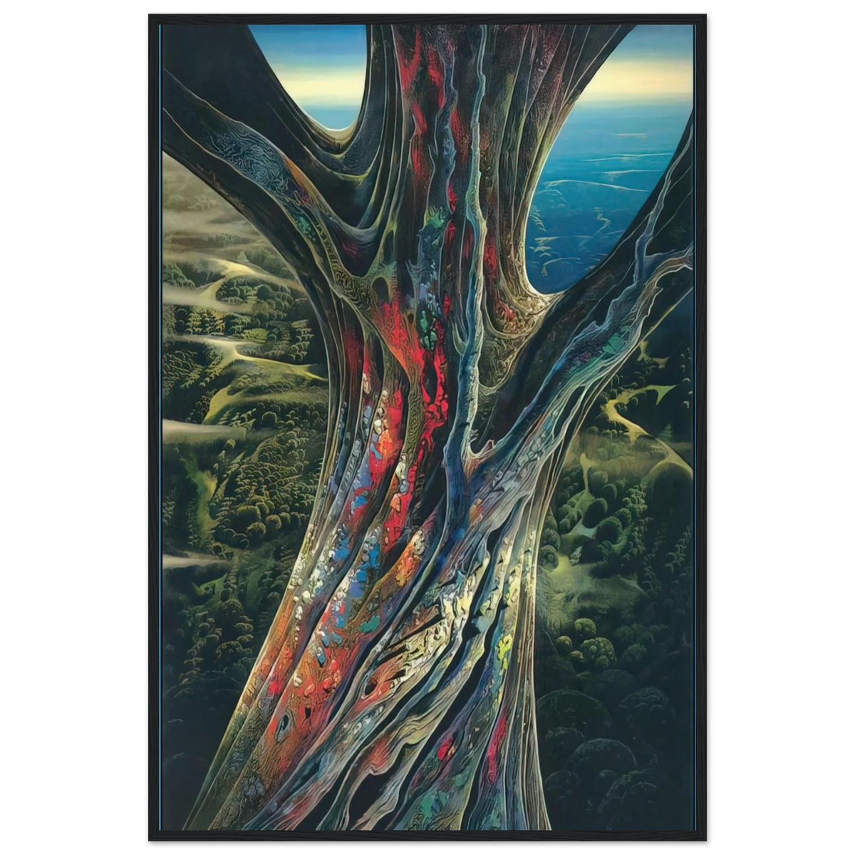 The Great Jewel Tree Framed Poster | Eyvind Earle Framed Prints Wall Art | Eyvind Earle Prints