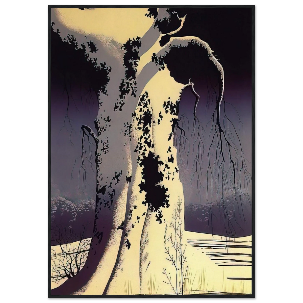Black Oak Framed Poster | Eyvind Earle Framed Prints Wall Art | Eyvind Earle Prints