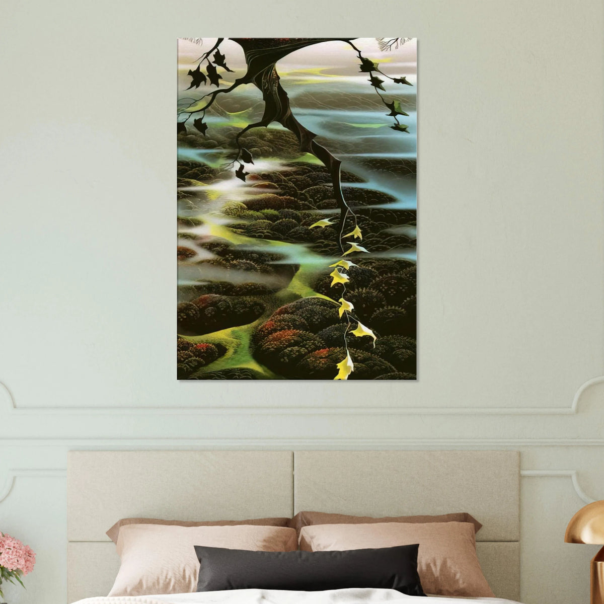 Fog Laced Hills Canvas | Eyvind Earle Canvas | Eyvind Earle Prints
