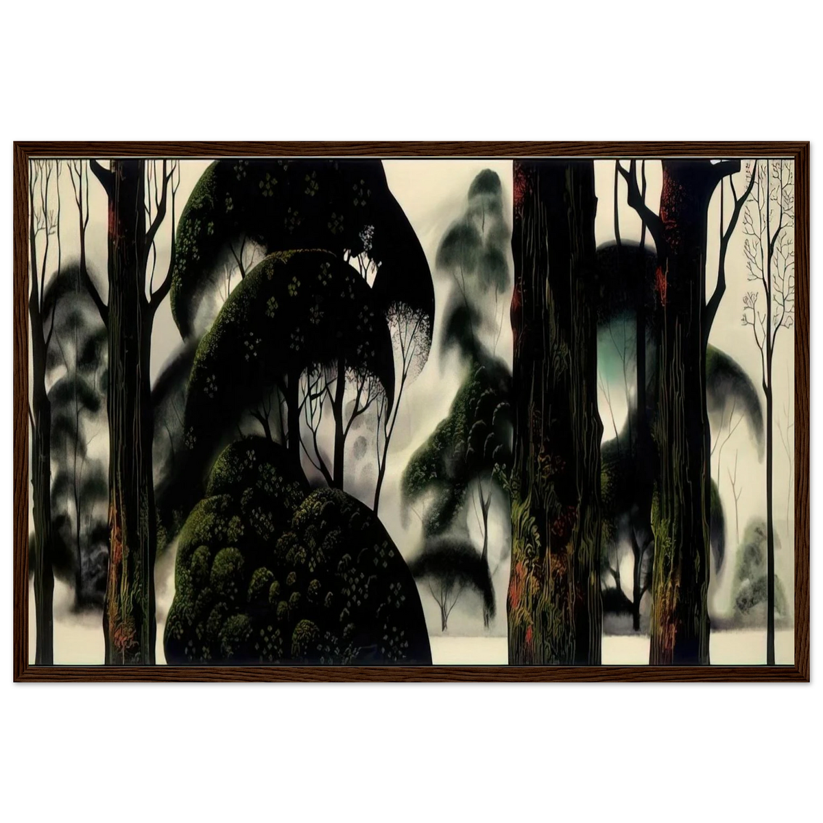 Forest Magic Framed Poster | Eyvind Earle Framed Prints Wall Art | Eyvind Earle Prints