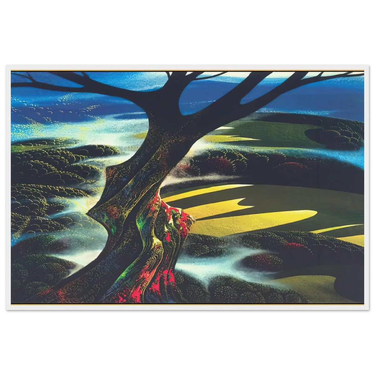 Autumn Shadows Framed Poster | Eyvind Earle Framed Prints Wall Art | Eyvind Earle Prints