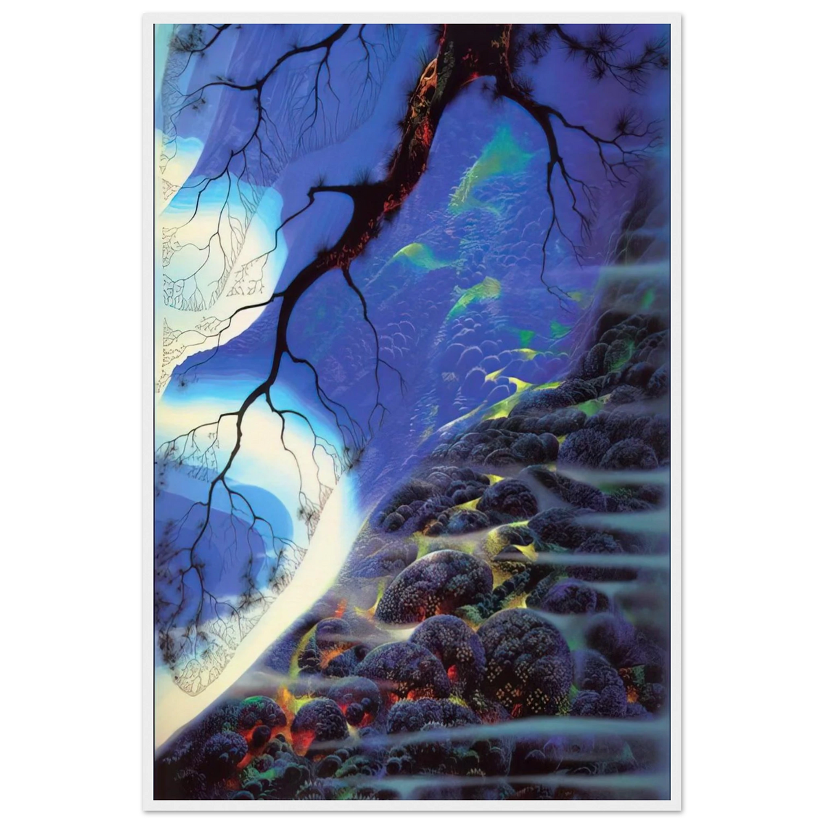 Mystical Big Sur Framed Poster | Eyvind Earle Framed Prints Wall Art | Eyvind Earle Prints