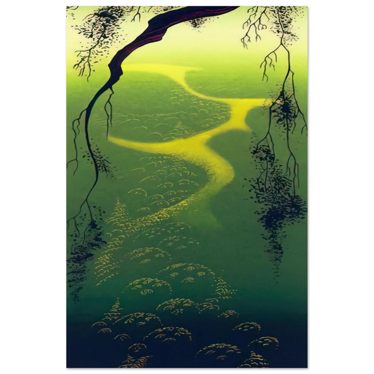 Green Mist Poster | Eyvind Earle Poster | Eyvind Earle Prints