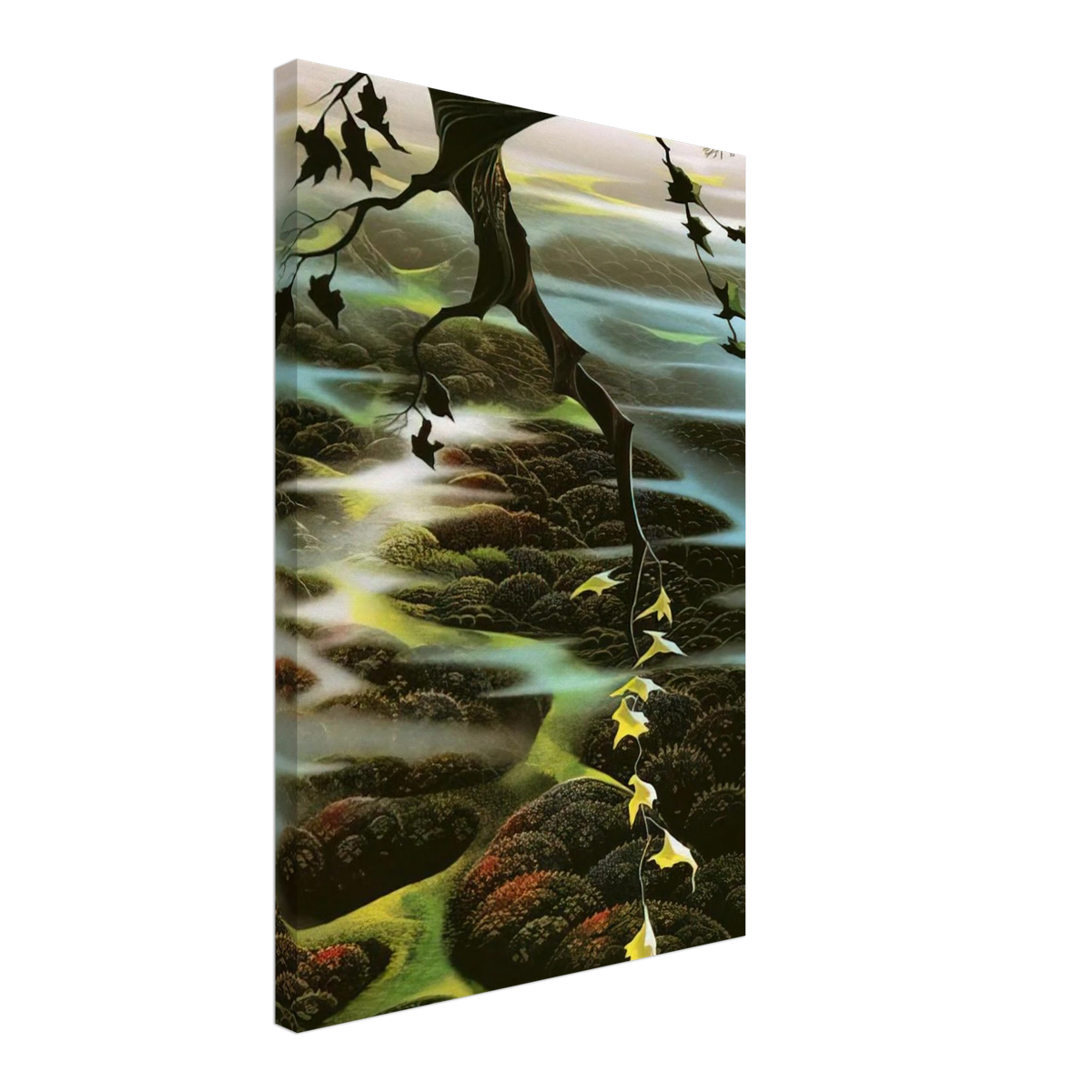 Fog Laced Hills Canvas | Eyvind Earle Canvas | Eyvind Earle Prints